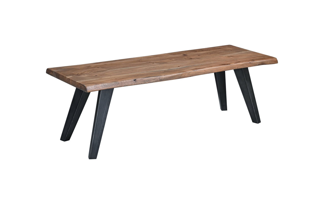 Knoxville x Melbourne 6 - Piece Live Edge Dining Set (68" Table + 4 Chairs + Bench) - World Interiors
