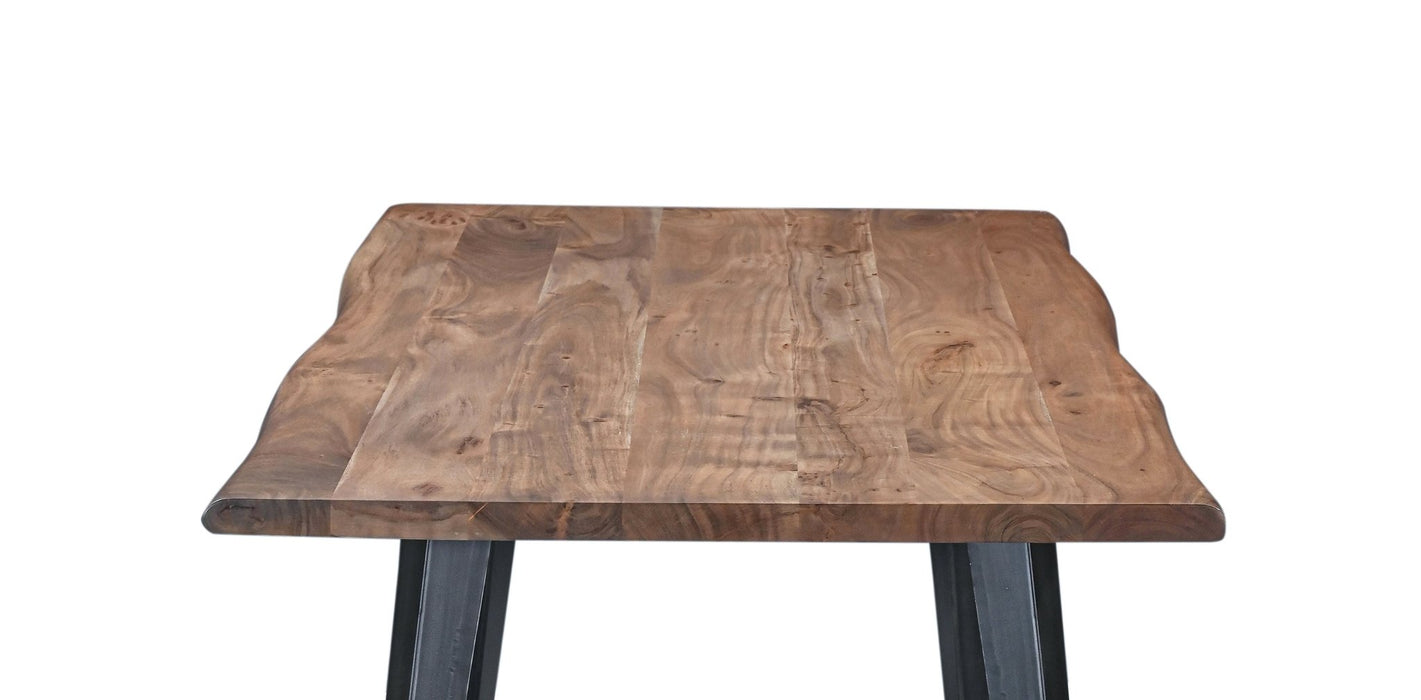 Knoxville x Melbourne 6 - Piece Live Edge Dining Set (68" Table + 4 Chairs + Bench) - World Interiors