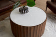 Lisbon Modern White Marble Coffee Table - World Interiors