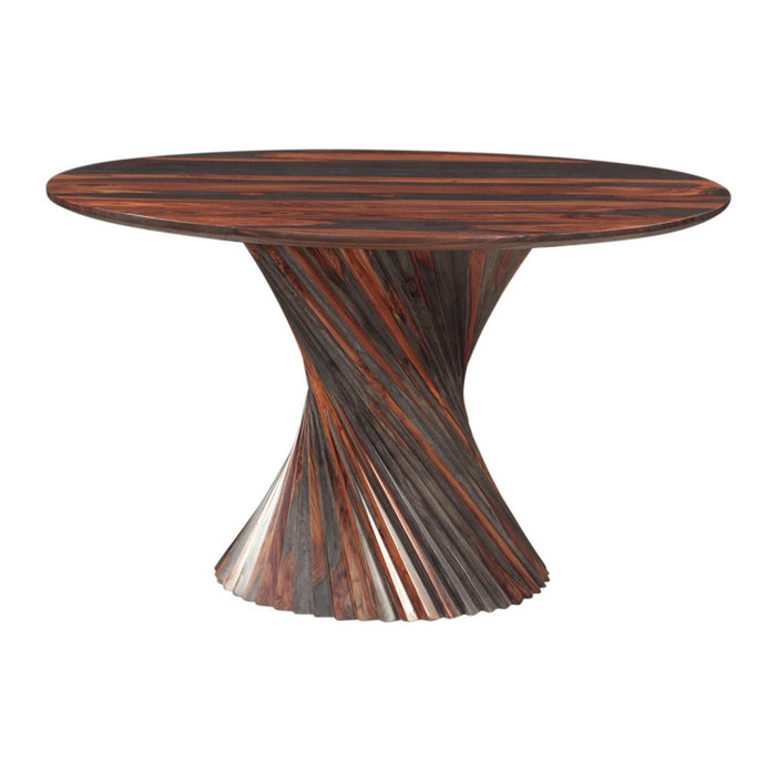 Monterey 48" Round Dining Table with Spiral Base in Capri Sheesham - World Interiors