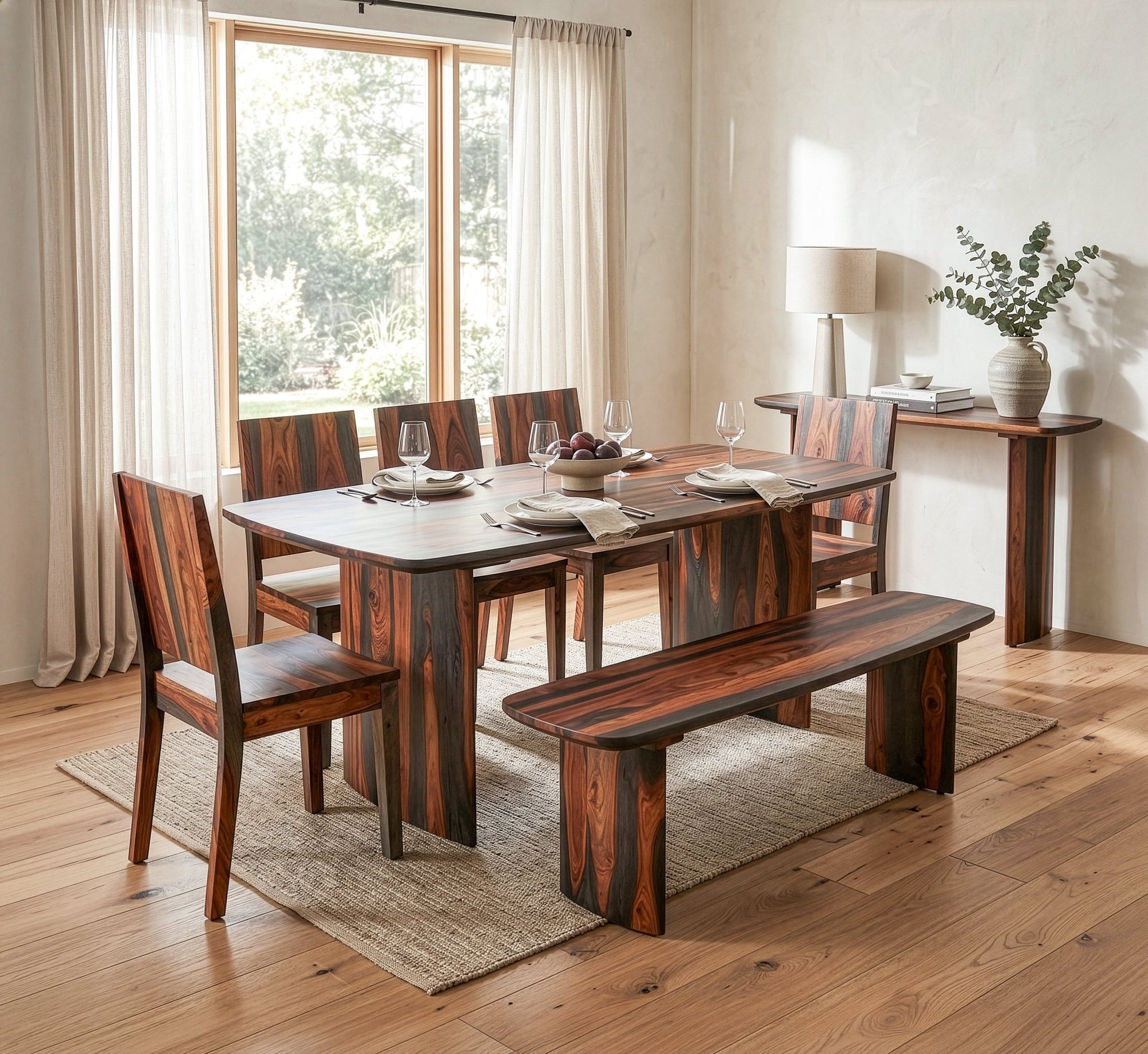 Monterey 68" Dining Table in Capri Sheesham - World Interiors