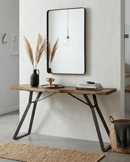 Nottingham Modern 68" Live Edge Console Table - World Interiors