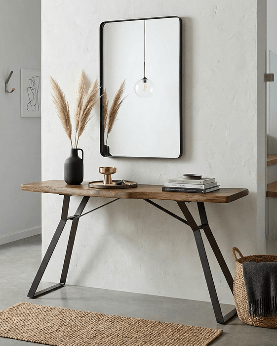 Nottingham Modern 68" Live Edge Console Table - World Interiors