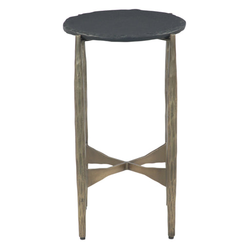 Odessa 16" Black Marble Nesting Side Tables - World Interiors