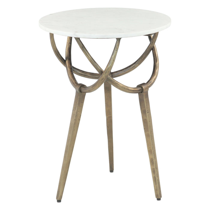 Odessa 16" White Marble Nesting Side Tables - World Interiors
