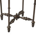 Ozark 20" Side Table with Floral Horn Inlay and Iron - World Interiors