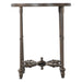 Ozark 20" Side Table with Floral Horn Inlay and Iron - World Interiors