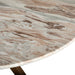 Pasadena Iron and Marble Round Dining Table - World Interiors