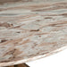 Pasadena Iron and Marble Round Dining Table - World Interiors