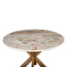Pasadena Iron and Marble Round Dining Table - World Interiors