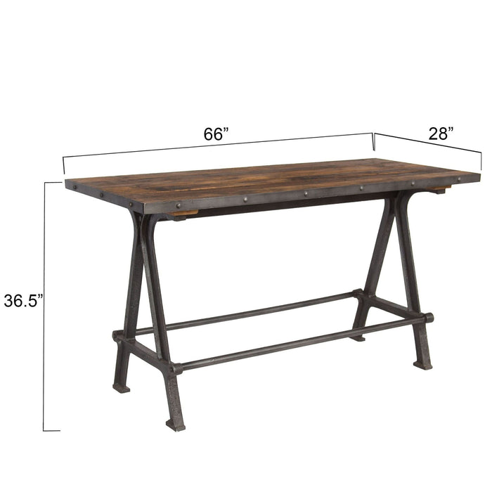 Paxton Gathering Table in Natural Reclaimed Wood - World Interiors