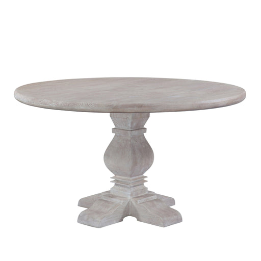 Pengrove 48" Round Dining Table in Heirloom White - World Interiors