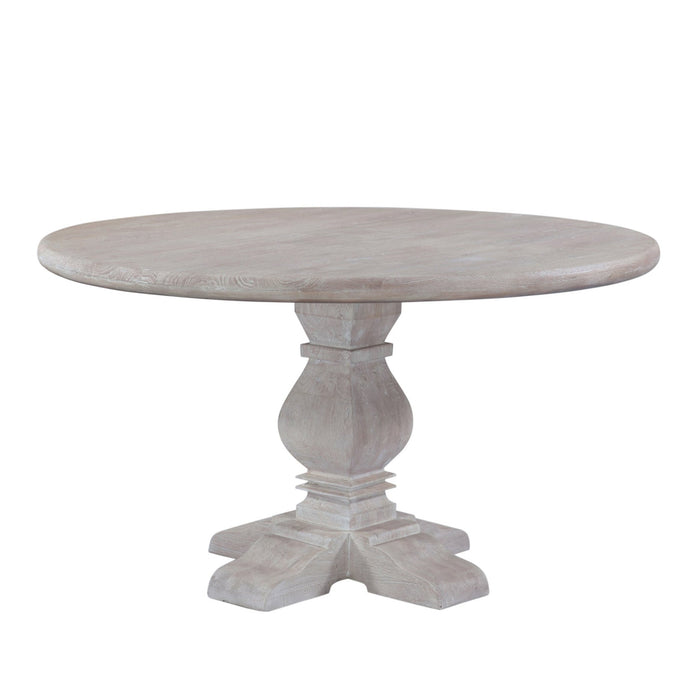 Pengrove 48" Round Dining Table in Heirloom White - World Interiors