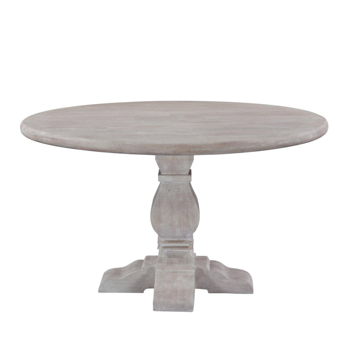 Pengrove 48" Round Dining Table in Heirloom White - World Interiors