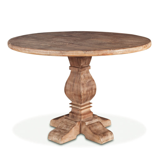 Pengrove 48" Round Gathering Table in Antique Oak - World Interiors