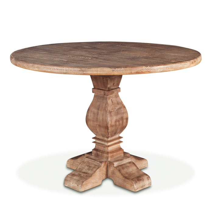 Pengrove 48" Round Gathering Table in Antique Oak - World Interiors