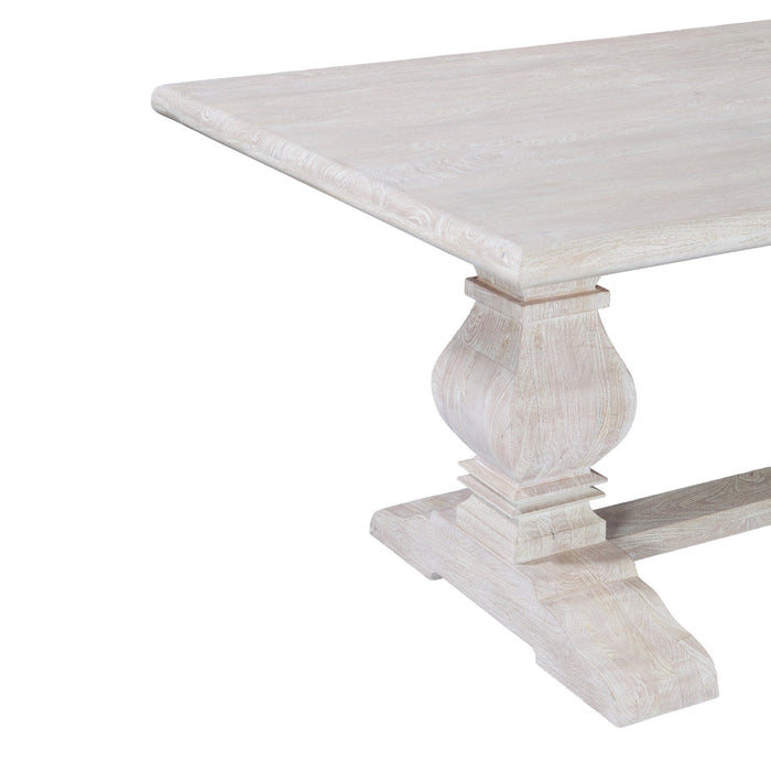 Pengrove 84" Dining Table in Heirloom White - World Interiors