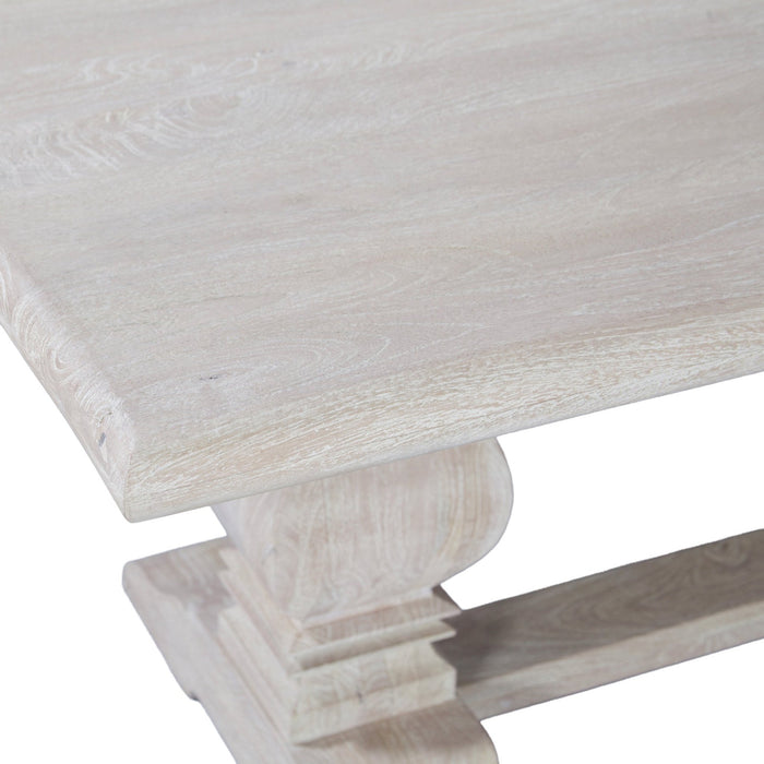 Pengrove 84" Dining Table in Heirloom White - World Interiors