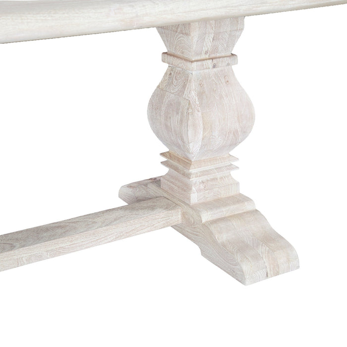 Pengrove 84" Dining Table in Heirloom White - World Interiors