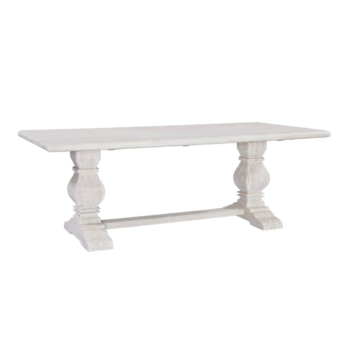 Pengrove 84" Dining Table in Heirloom White - World Interiors