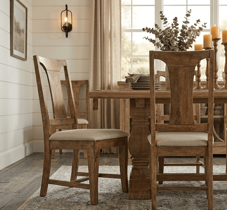 Pengrove 84" Modern Farmhouse Rectangular Dining Table - World Interiors