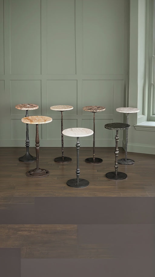 Rochester Modern Marble Side Table - World Interiors