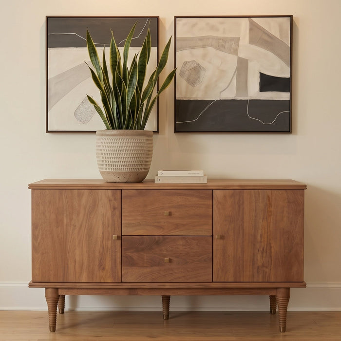 Provence 55" Sideboard in Natural Brown - World Interiors