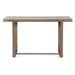 Rhodes Industrial Marble Console Table with Antique Brass - World Interiors