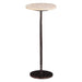 Rochester 10" Modern Beige Travertine Side Table - World Interiors
