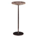 Rochester 10" Modern Dark Emperador Marble Side Table - World Interiors
