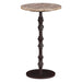 Rochester 12" Modern Light Emperador Marble Side Table - World Interiors