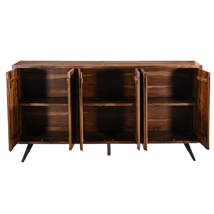 Rosewood 90" Sideboard in Natural Sheesham - World Interiors