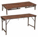 Solid Wood Folding Table | Reclaimed Wood and Iron Legs