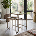 Sonoma 22" Nesting Side Table with Glass and Marble Top - World Interiors