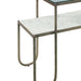 Sonoma 50" Nesting Console Table with Marble and Glass - World Interiors