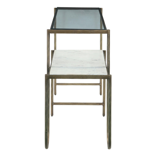 Sonoma 50" Nesting Console Table with Marble and Glass - World Interiors