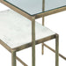 Sonoma 50" Nesting Console Table with Marble and Glass - World Interiors