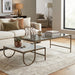 Sonoma 52" Nesting Coffee Table with Glass and Marble Top
