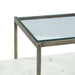 Sonoma 52" Nesting Coffee Table with Glass and Marble Top