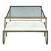 Sonoma 52" Nesting Coffee Table with Glass and Marble Top