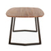 Sorrento 82" Smoked Acacia Wood and Iron Dining Table - World Interiors