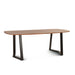 Sorrento 82" Smoked Acacia Wood and Iron Dining Table - World Interiors