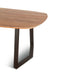 Sorrento 82" Smoked Acacia Wood and Iron Dining Table - World Interiors