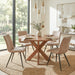 Stockholm 54" Weathered Acacia Wood Round Dining Table - World Interiors