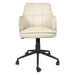 Thorpe Leather Swivel Desk Chair - World Interiors