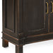Trento 100" Sideboard in Distressed Black - World Interiors
