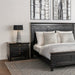 Trento 30" Nightstand in Distressed Black - World Interiors