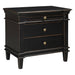 Trento 30" Nightstand in Distressed Black - World Interiors