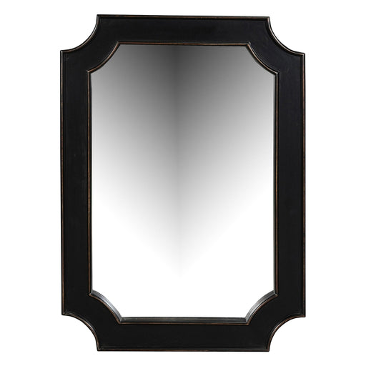 Trento 31" Mirror in Distressed Black - World Interiors