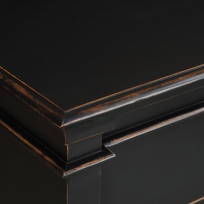 Trento 70" Dresser in Distressed Black - World Interiors